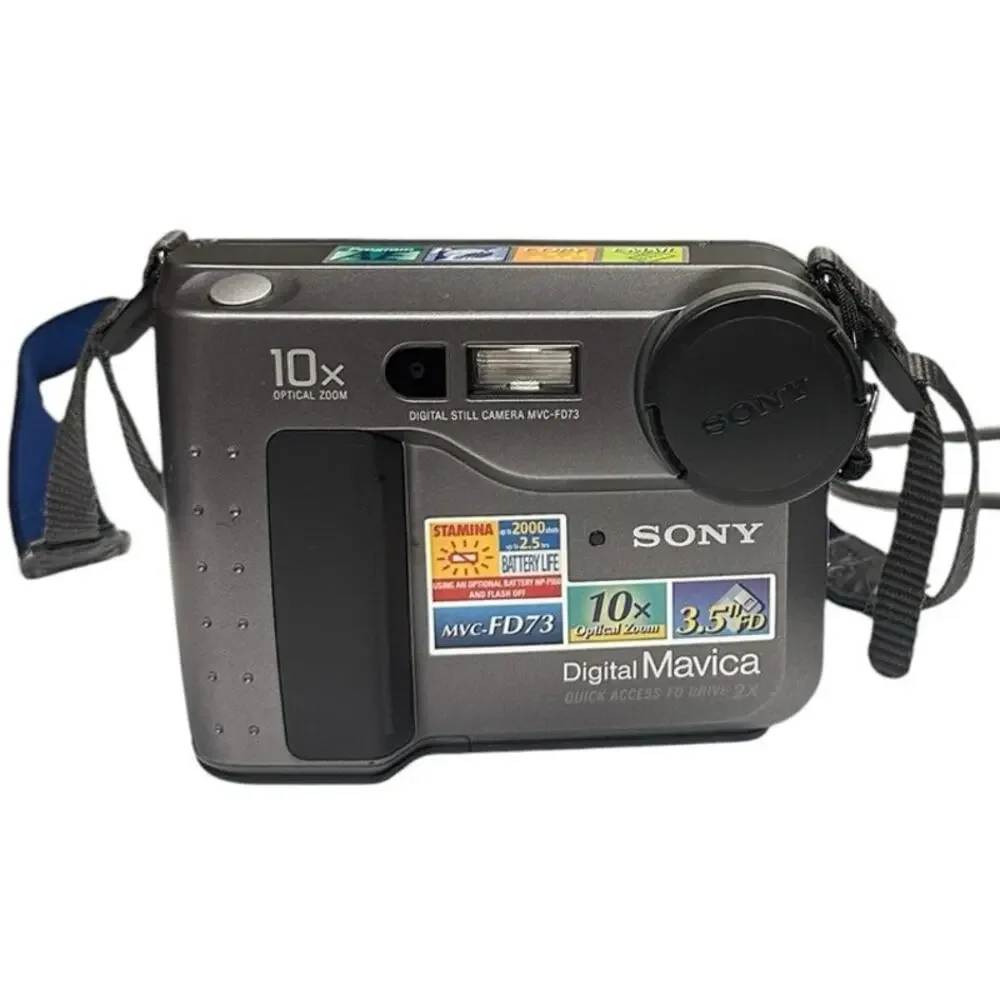 Sony MVC-FD73 Digital Mavica 10X Optical Zoom Camera Charger Tested Works